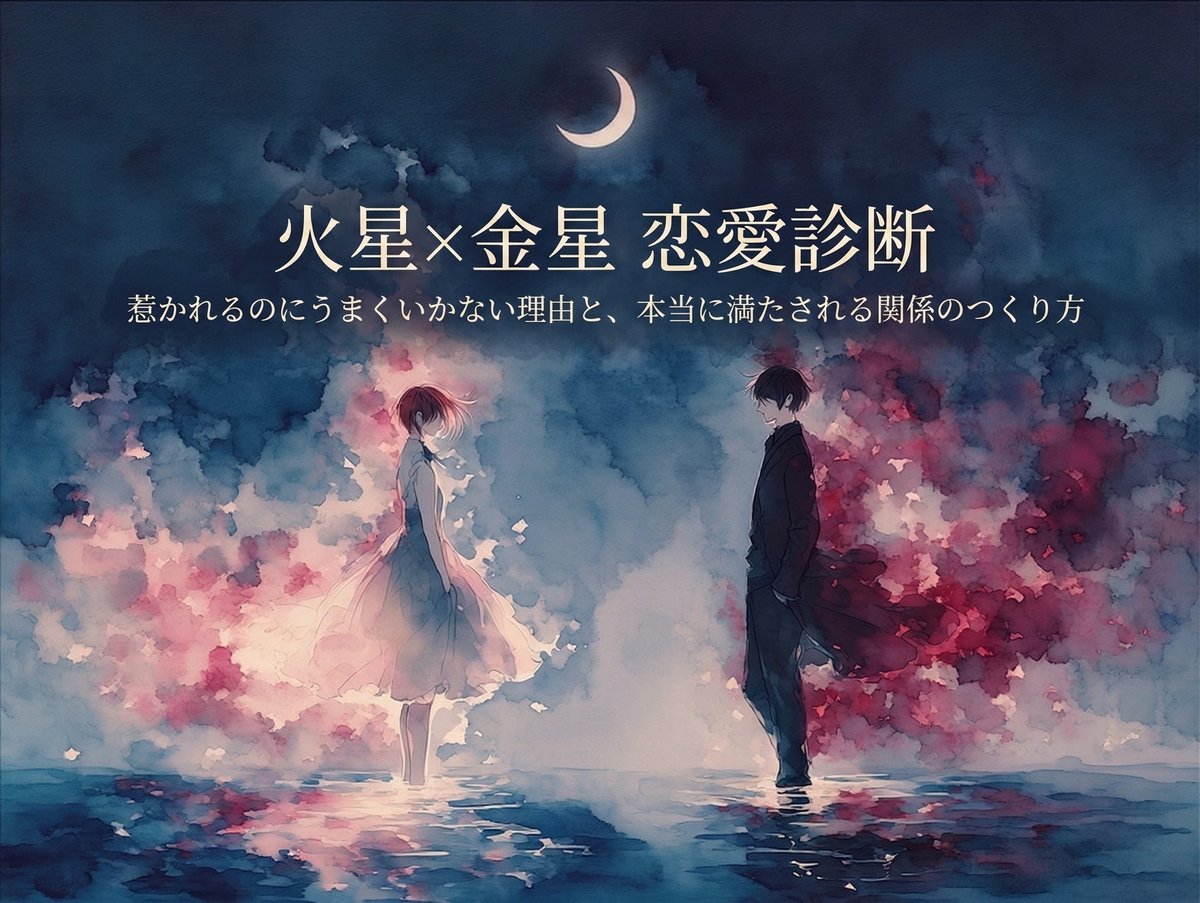 火星x金星 恋愛診断 -- 惹かれるのにうまくいかない理由と、本当に満たされる関係のつくり方